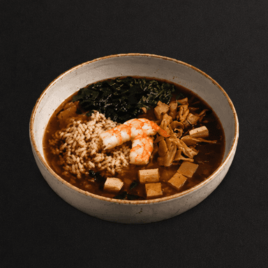 Miso con Gambas
