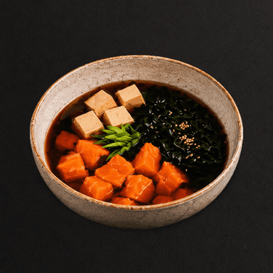 Miso con Salmon