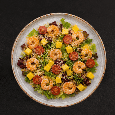 Enasalada Gambas con Mango