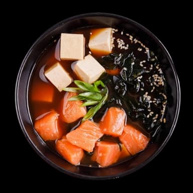 Miso con Salmon
